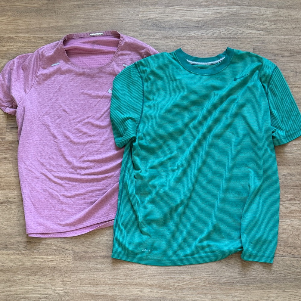 Two Nike Dri fit shirts men’s XL (15 for both)